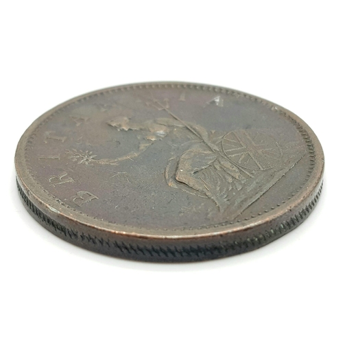 135 - A George III 1807 Great Penny Copper Coin. Good definition but please see photos for conditions. 18.... 