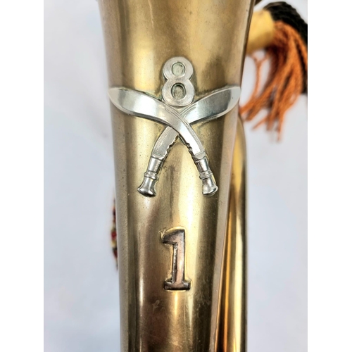 527 - Vintage Gurkha Brass Bugle 29cm length