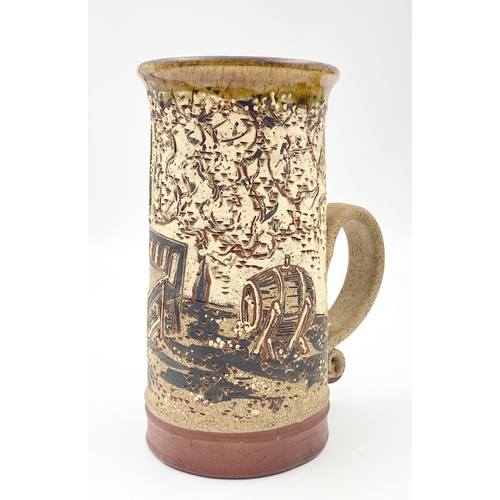 975 - Four Interesting Ceramic Pieces - Minton Cream Jug, Benskins tankard, Winton vase, Wyman Tankard. Va... 