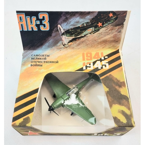 247 - Vintage Boxed Russian Jak-3 (1941-45) Diecast Plane in original Box