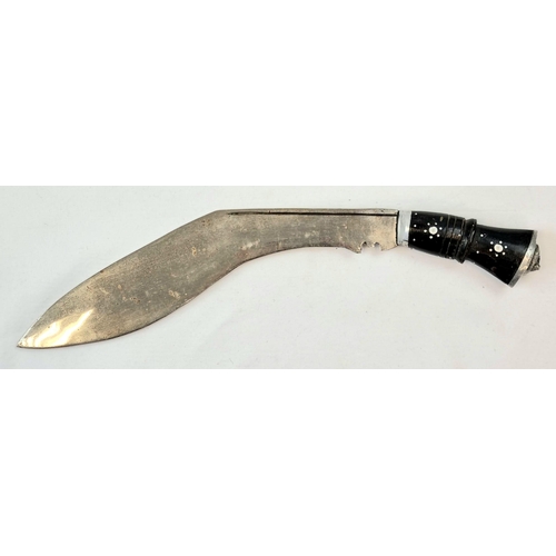 534 - Vintage Original Gurkha Kukri On Hand Carved Display Stand 38cm length