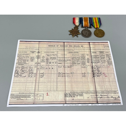 248 - A 1914/15 STAR , BRITISH WAR MEDAL AND VICTORY MEDAL TRIO AWARDED TO SAPPER W KEEN OF THE ROYAL ENGI... 