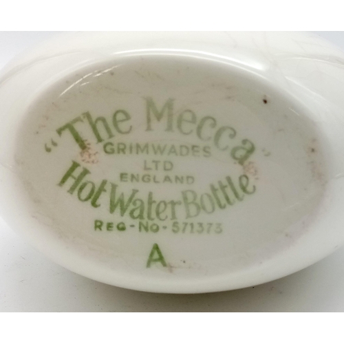 476 - A VICTORIAN CERAMIC HOT WATER BOTTLE  