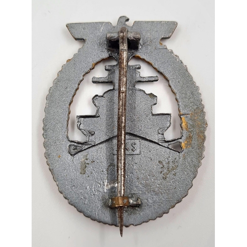 506 - A Reproduction German Kriegsmarine Metal Badge. 5.5cm length