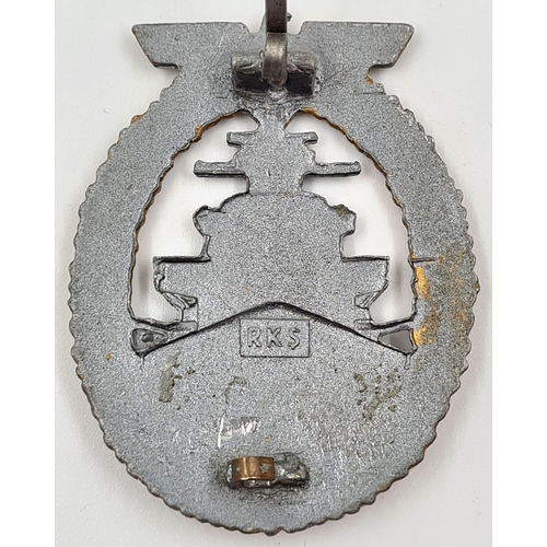 506 - A Reproduction German Kriegsmarine Metal Badge. 5.5cm length