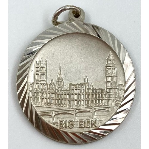 540 - Sterling Silver Big Ben Pendant 7.3g