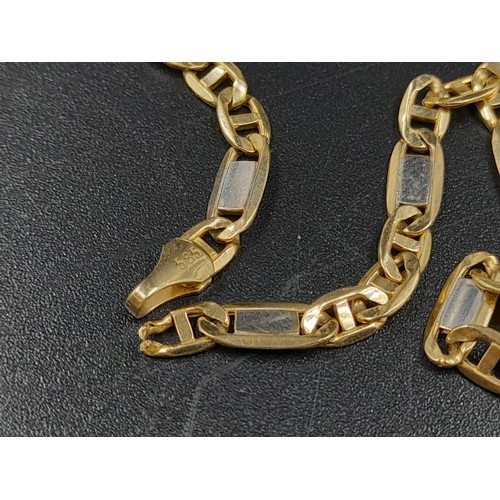 55 - A Mixed Jewellery Lot of 14K and 9K Gold. To include: 
14K - A pair of hoop earrings, a link necklac... 