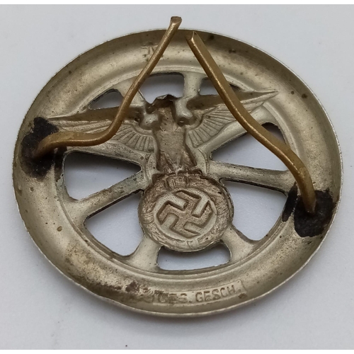 243 - A 3rd Reich N.S.K.K. (transport corps) Drivers Arm Badge. Gesch makers mark.