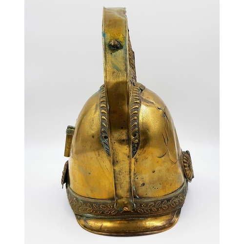 535 - An Original Reconditioned French Minerva Helmet. A/F