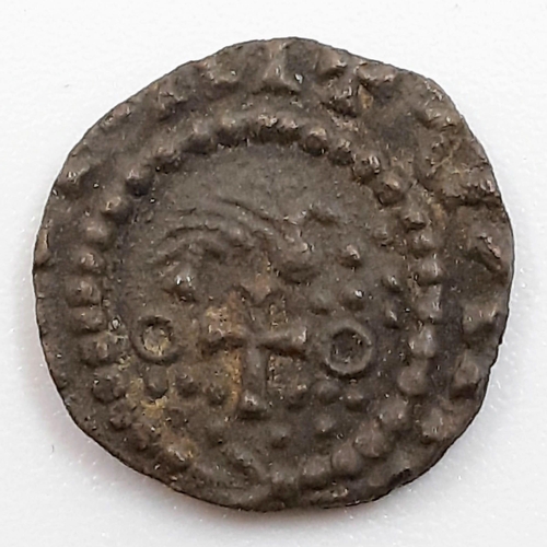 1 - An Ancient Anglo Saxon Silver Sceat Coin. 675 - 690. 1.22g. 12.5mm diameter. Good definition but ple... 