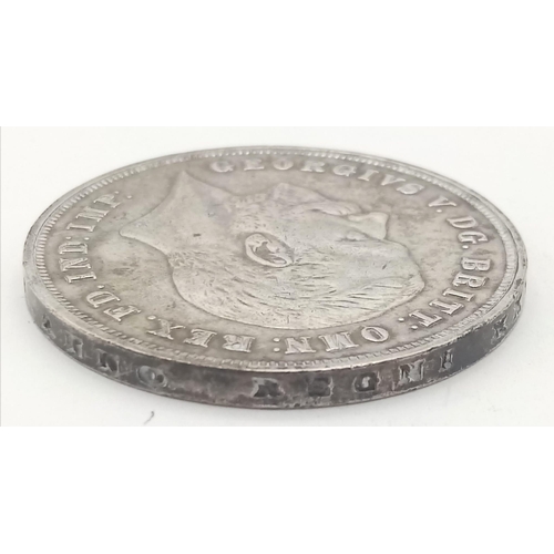 386 - Two 1935 George V Rocking Horse Silver Crown Coins. 
56.55g total weight. Very fine condition but pl... 