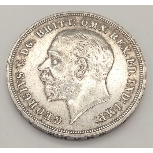 386 - Two 1935 George V Rocking Horse Silver Crown Coins. 
56.55g total weight. Very fine condition but pl... 