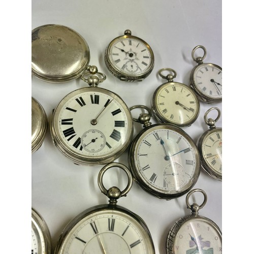 17 - Antique vintage silver pocket watches Verge Fusee etc As Found