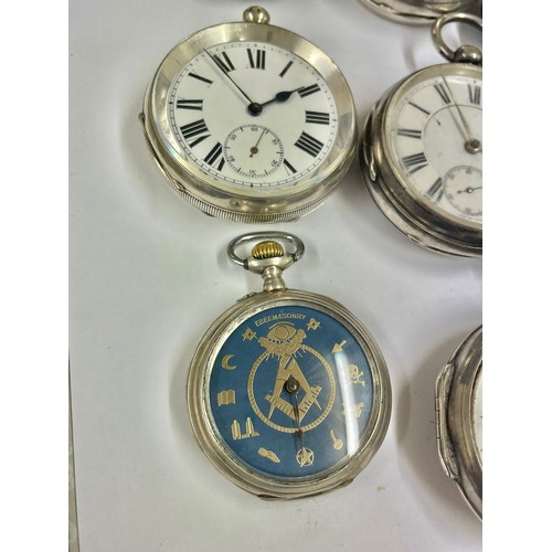 17 - Antique vintage silver pocket watches Verge Fusee etc As Found