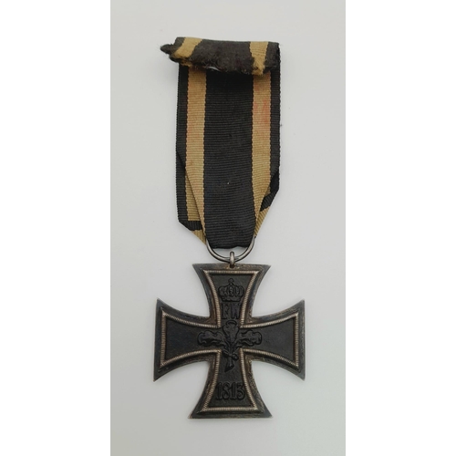 348 - WW1 Imperial German Iron Cross 2nd Class, Ring Marked “S.W” for Sy-Wagner Berlin