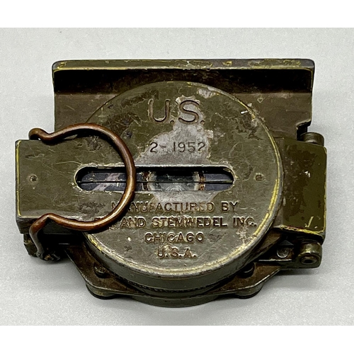 541 - Korean War Period US Army Marching Compass Dated 1952. This was actually found in a street market in... 