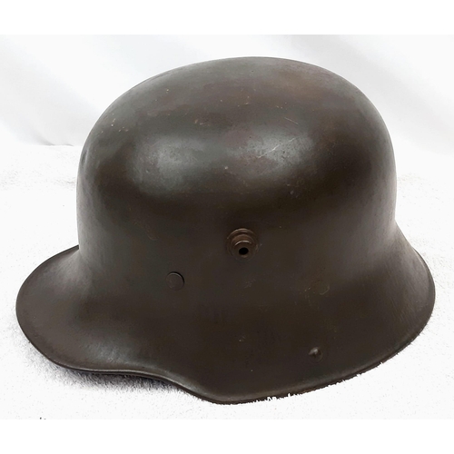 11 - WW1 Imperial German M17 Helmet & Liner. Stamped with the batch no: R461inside the dome. A nice perio... 