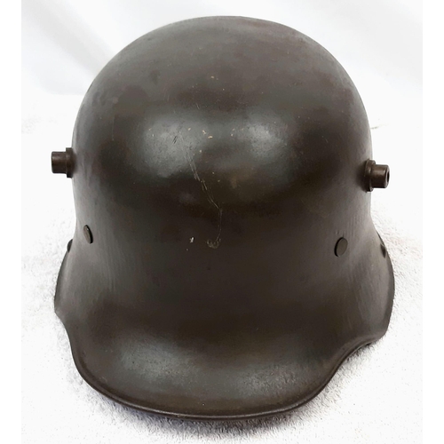 11 - WW1 Imperial German M17 Helmet & Liner. Stamped with the batch no: R461inside the dome. A nice perio... 