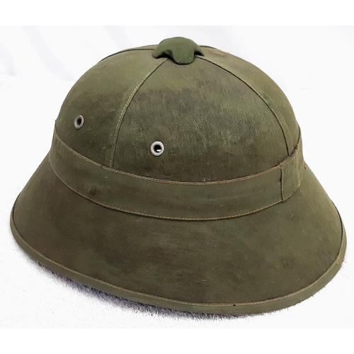 363 - Indo China Period, Viet Minh M50 Helmet with NVA Cap Badge.