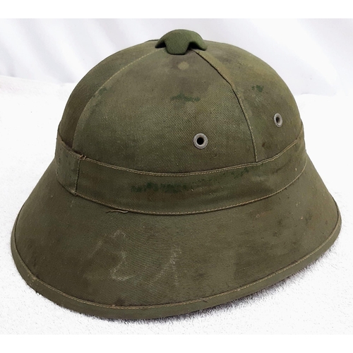 363 - Indo China Period, Viet Minh M50 Helmet with NVA Cap Badge.