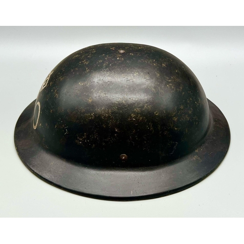 390 - WW2 British Non Conductive General Post Office (Telephones) Composite Line Layers Helmet.