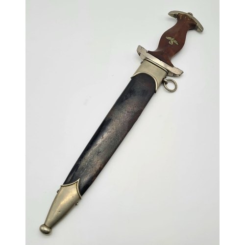 4 - 3rd Reich N.S.K.K Dagger. Transitional Period Blade Eickhorn-RZM. The box lid has broken hinges.