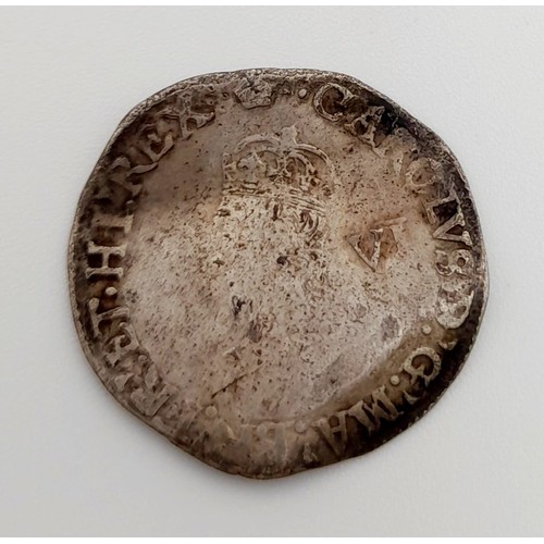 981 - A Selection of Six Ancient Silver Hammered Six Pence Coins. Please see photos for conditions. A/F. 1... 