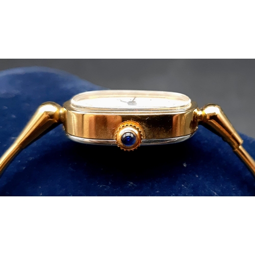 631 - A Montine of Switzerland Gold Plated Ladies Quartz Watch. Case -20mm. Comes in original case. In wor... 