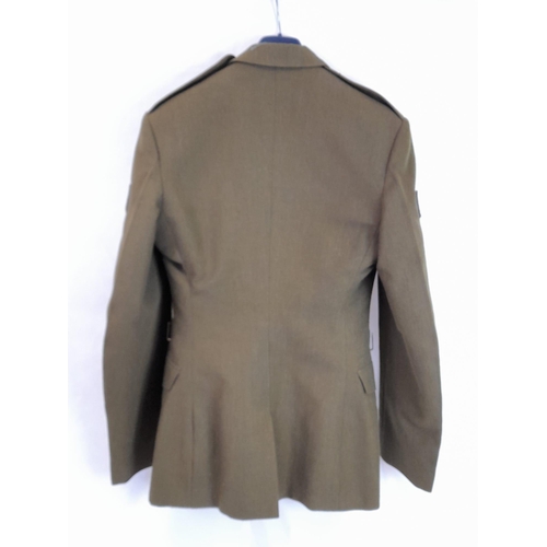 993 - British Army Corporal's Dress Jacket. Having Full Set of Stripes and Buttons with Metal Insignia Bad... 