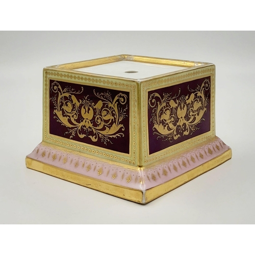 1063 - Two Daniel Style Plinth Bases, 12x12cm each