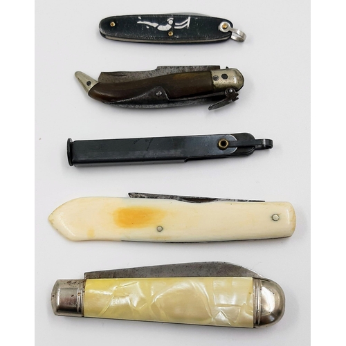 833 - 10 Vintage Commemorative Penknives including Mercedes, Ford, Federal Steam Navigation Co. Etc