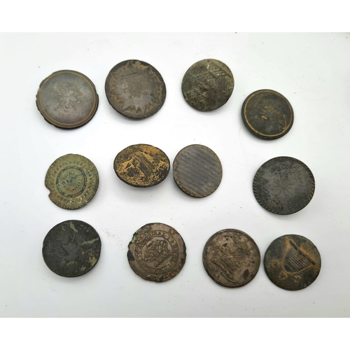 38 - A Selection of Over 20 Medieval and Early - Keys, buttons, and crotal bells. Please see photos for c... 