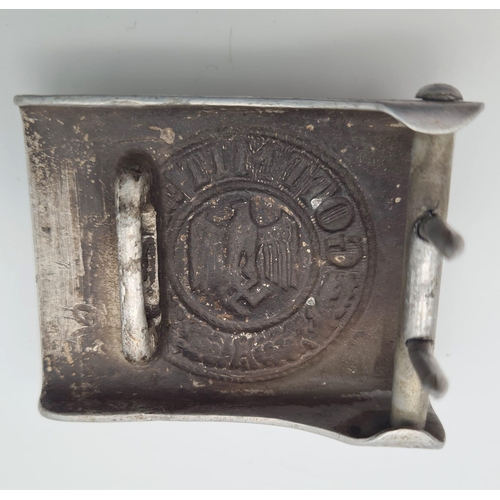 237 - WW2 French Resistance Trophy Buckle made from a German Soldiers Buckle.