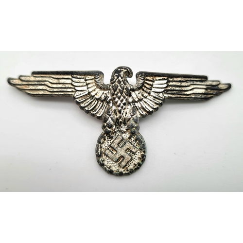 421 - 3rd Reich Waffen SS Cap Eagle and Skull. RZM Marked D&S Gesch.