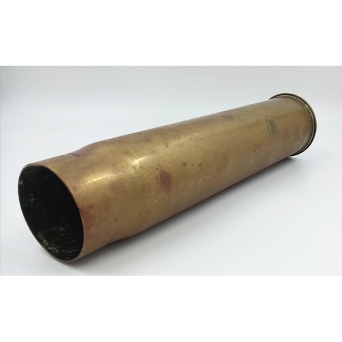 328 - WW1 British MK1 Tank 6 Pounder Shell Case Dated 1916 (Battle of the Somme).