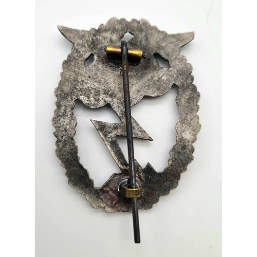 216 - WW2 German Zinc Luftwaffe Ground Assault Badge.