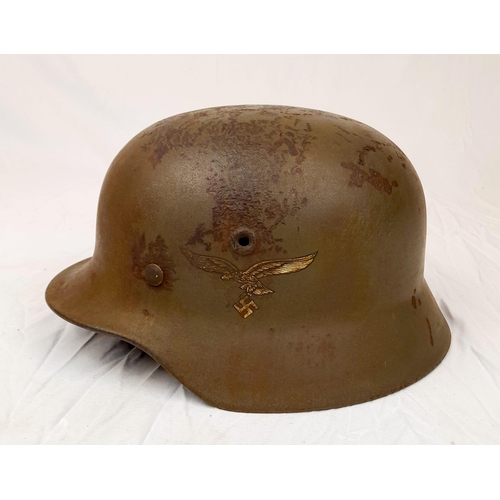 62 - WW2 German Luftwaffe M40 Helmet with Liner.