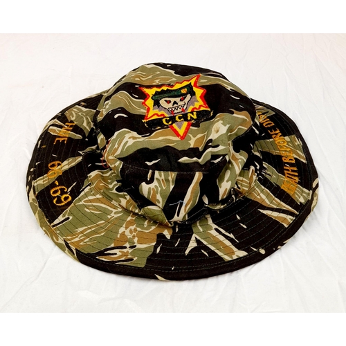 665 - Vietnam War Era Special Forces Tour Boonie Hat 1966-1969.