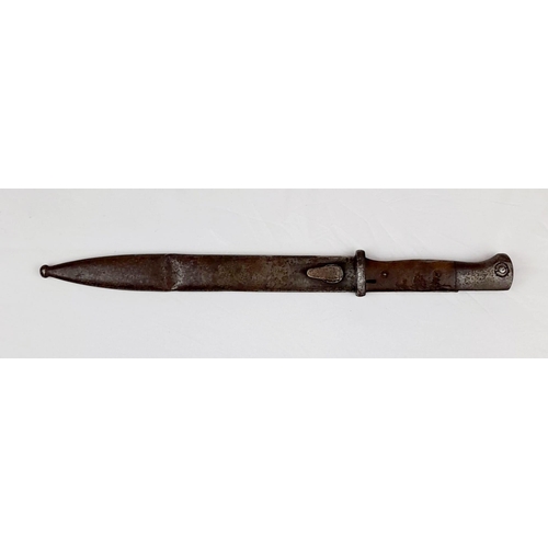 107 - WW2 German Early WW2 (WW1 re-issue) K98 Bayonet with Inlaid SS Runes.