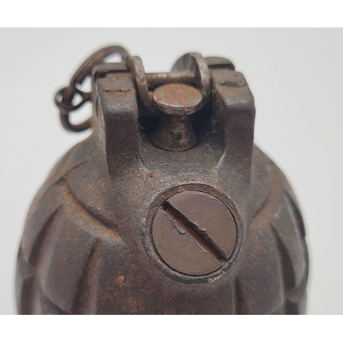 121 - WW1 British No.5 Mills Hand Grenade with Rare Lead Alloy Base Amazing Condition.