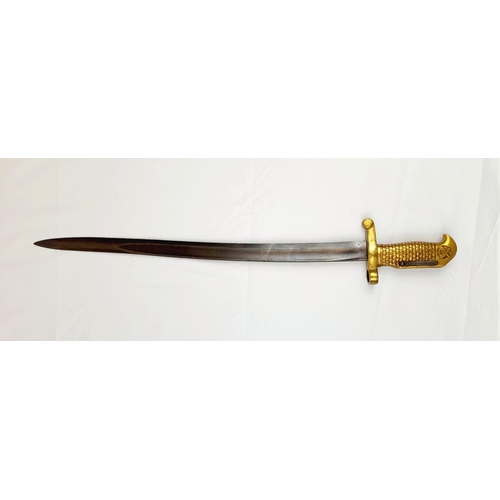 195 - 1870 Model US Navy Yataghan Bladed Bayonet.