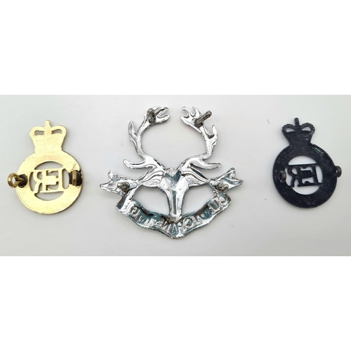 595 - 10 x Anodised Aluminium ‘‘Stay Bright’’ British Army Cap Badge.