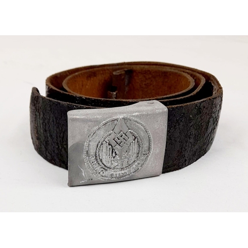 128 - WW2 German Hitler Youth Belt and Buckle.