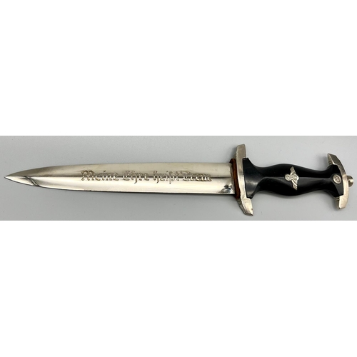 177 - Vintage SS German Third Reich Dagger (Most likely retrospective copy) 38cm Length