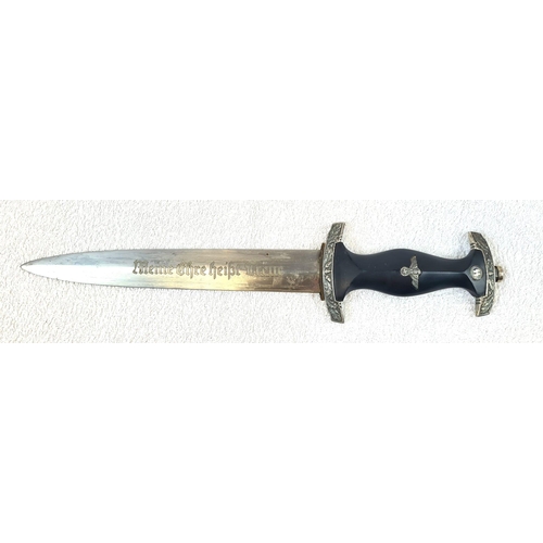 170 - Vintage German SS Third Reich Dagger (Most likely Retrospective Copy) 37cm Long