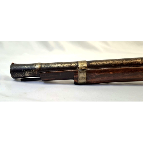 188 - 19th Century Indian Match Lock Torador Musket.