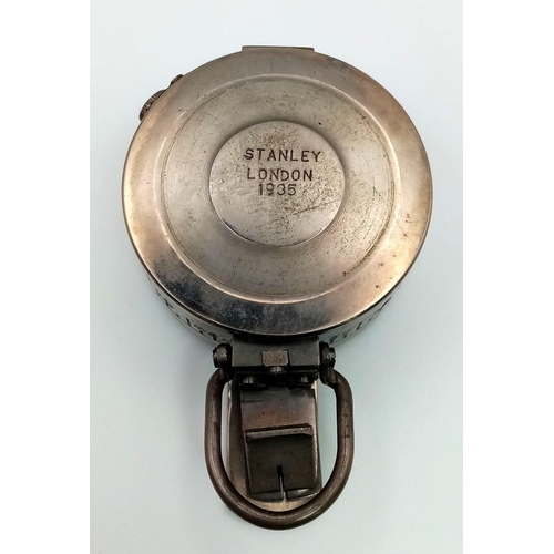 326 - Vintage Stanley London 1935 Compass Full Working Order