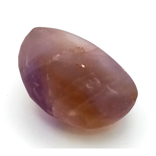 874 - 130.75 Ct Unpolished Amethyst, Oval Shape, GLI Certified