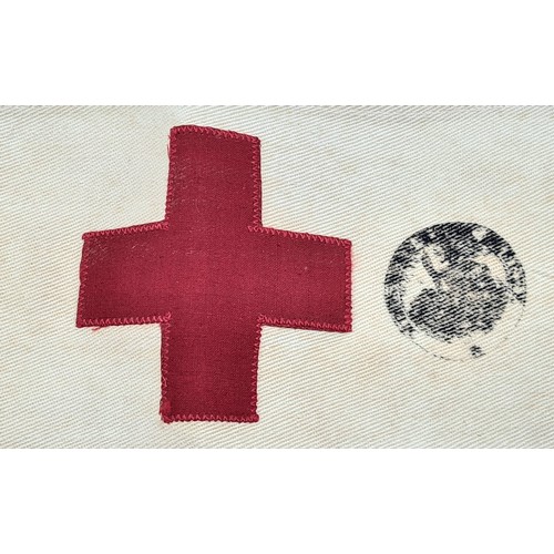 478 - WW2 French Red Cross Armband given by the USA to the French Medics Giving Aid to the Refugees of WW2... 