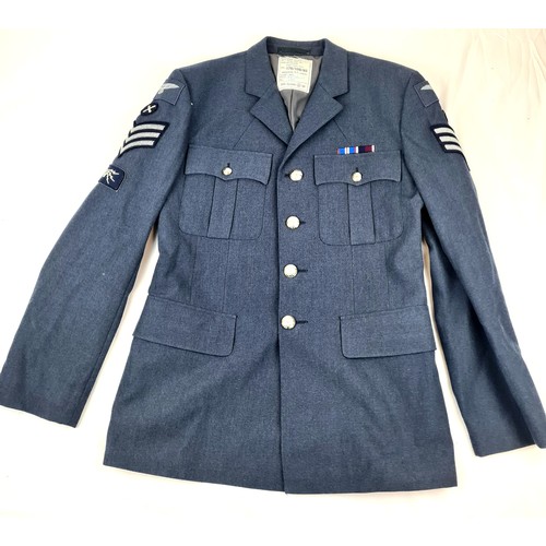 451 - Vintage Genuine RAF No.1 Jacket with Ribbons and a full set of badges Size 176/108